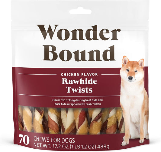 Amazon-Brand---Wonder-Bound-Chicken-Flavor-Dog-Rawhide-Twist-Sticks,-Count,-2578