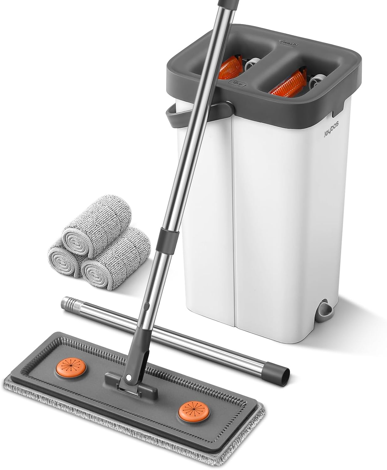 Mop-and-Bucket-with-Wringer-Set-for-Home,-Flat-Mop-3810