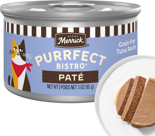 Merrick-Purrfect-Bistro-Grain-Free-Premium-Soft-Canned-Pate-Adult-Wet-Cat-Food,-851