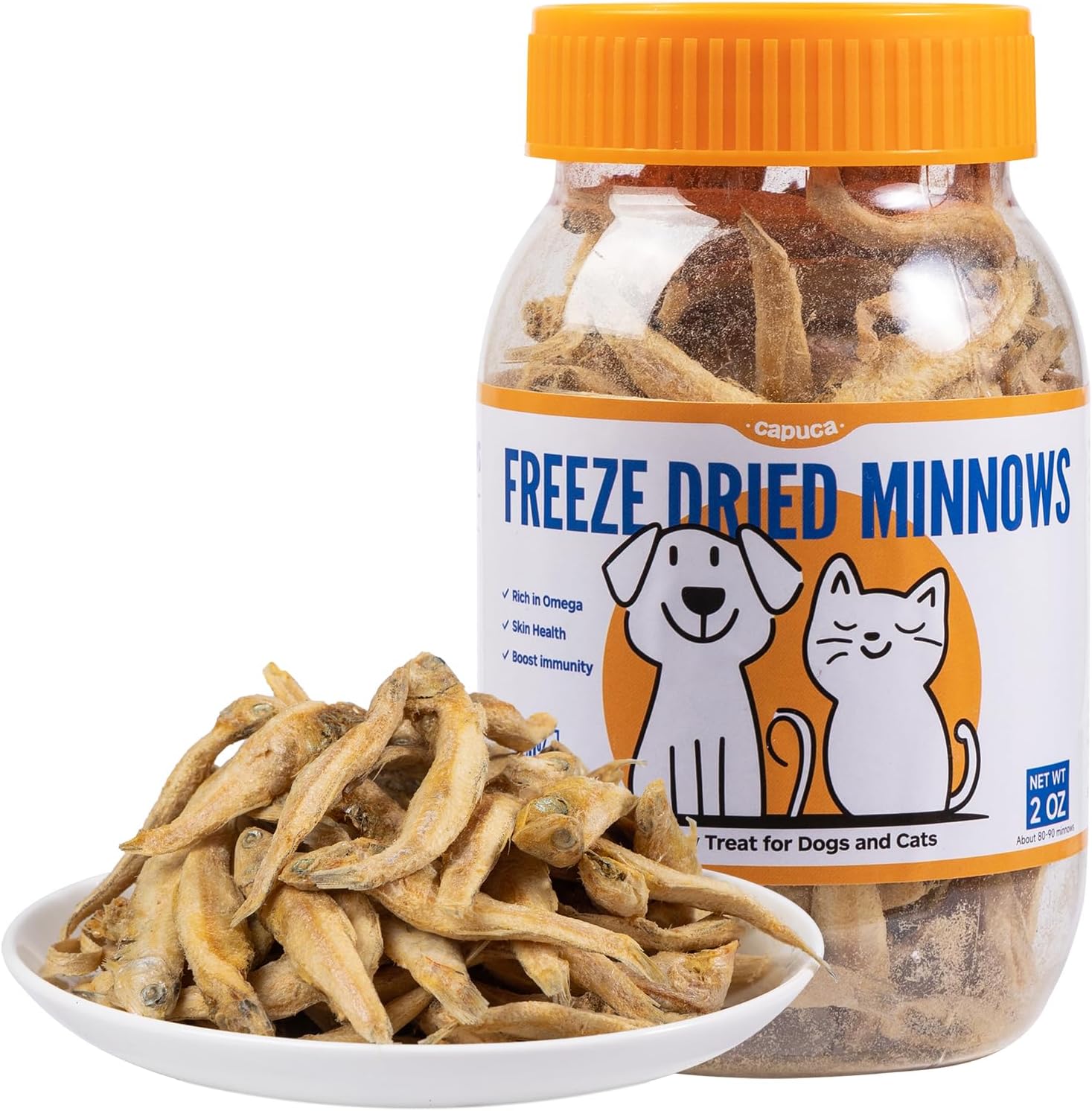Freeze-Dried-Minnows-Dog-Cat-Treats---High-Protein-Omega-3-Training-Supports-Health-Shiny425