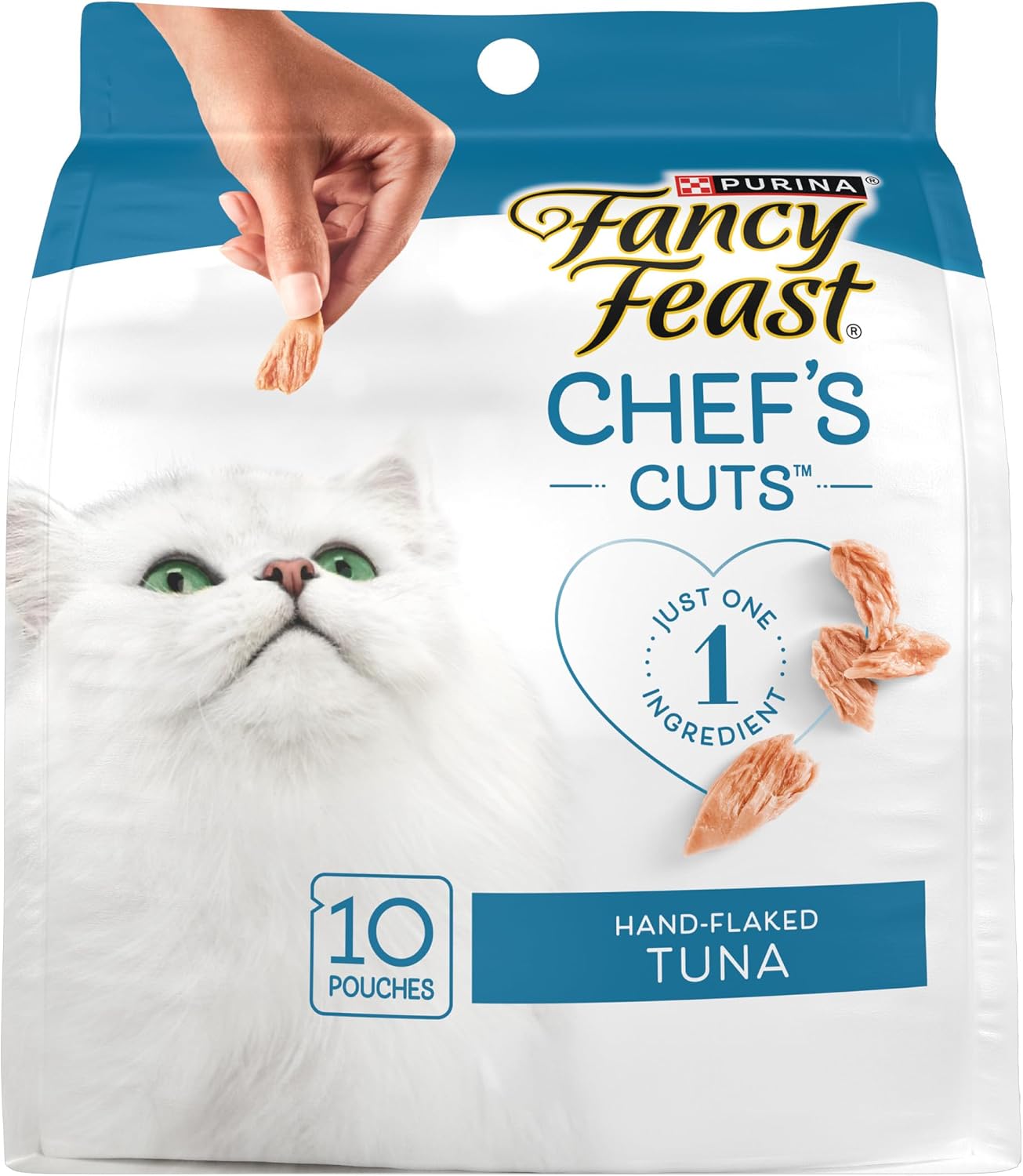 Purina-Fancy-Feast-Purely-Hand-Flaked-Tuna-Cat-Treats,-Steam-Baked-Real-Tuna,-Pack-of-5,-559