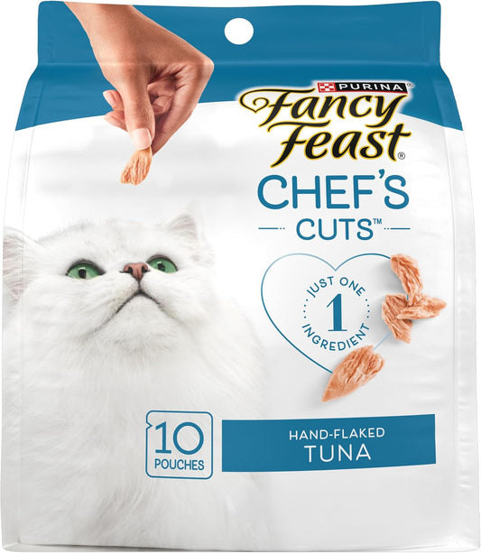 Purina-Fancy-Feast-Purely-Hand-Flaked-Tuna-Cat-Treats,-Steam-Baked-Real-Tuna,-Pack-of-5,-559