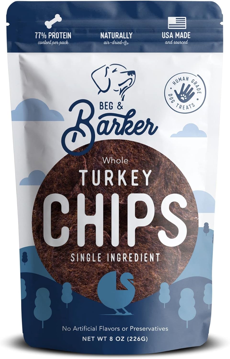 Beg-&-Barker-Turkey-Chips-for-Dogs-(8-Ounce,-Pack-of---1010