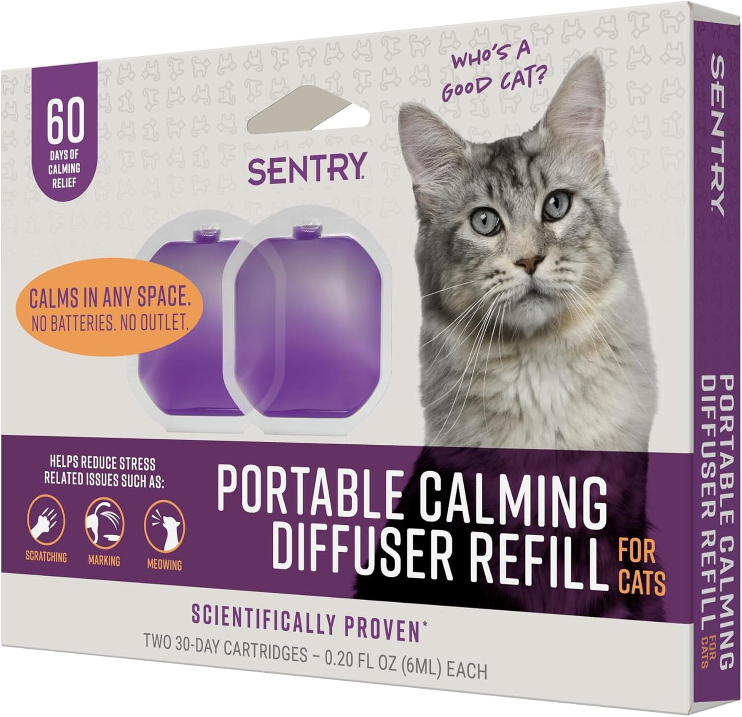 Sentry-Portable-Calming-Diffuser-Refill-for-Cats,-60-Day-|-Reduces-stress-&-bad-1037