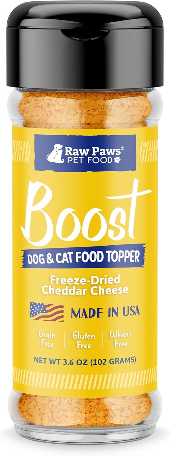 Raw-Paws-Boost-Pet-Food-Topper-Freeze-Dried-Cheese,-3.6-oz---Made-in-USA-1557