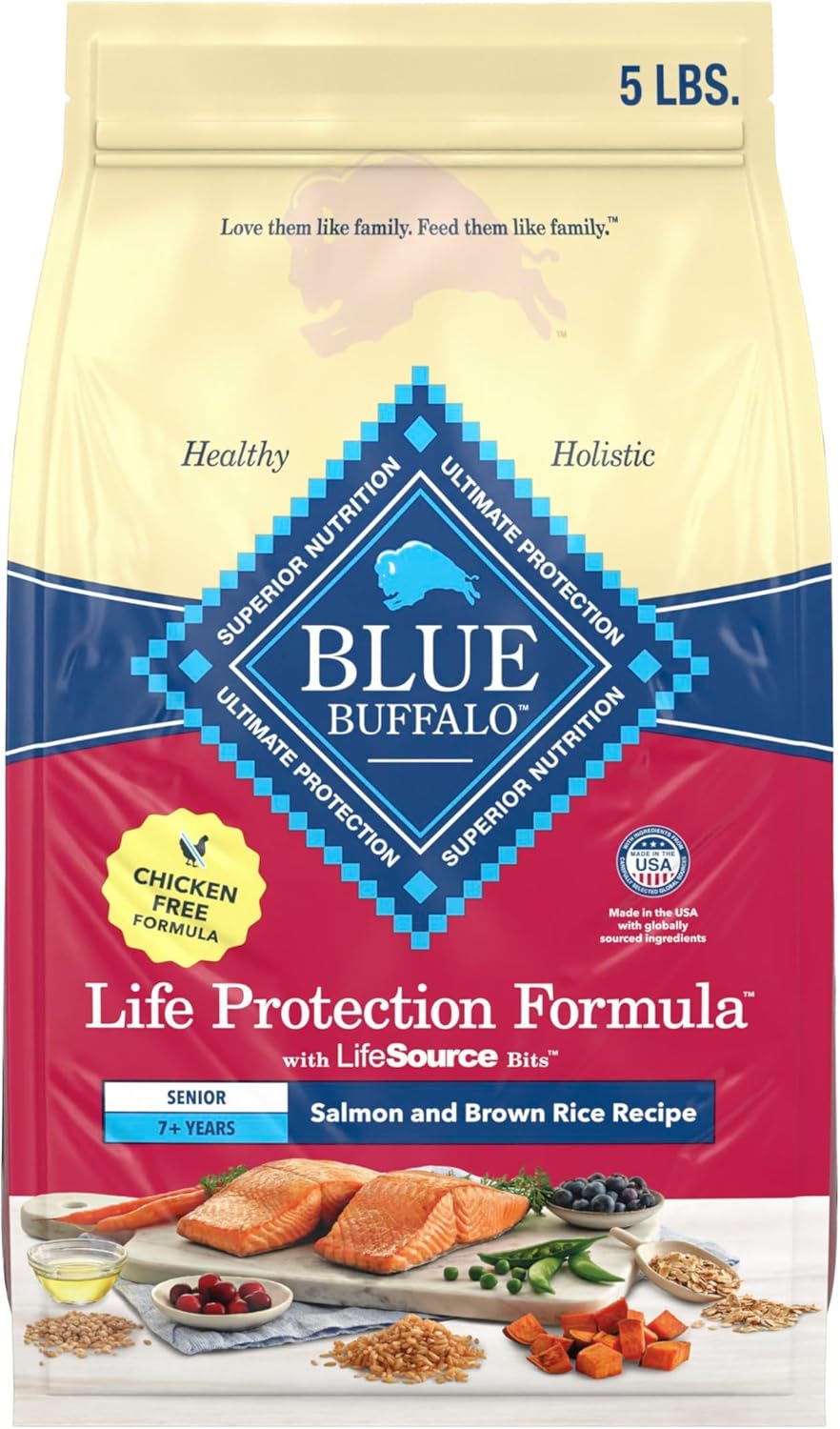 Blue-Buffalo-Life-Protection-Formula-with-LifeSource-Bits,-Senior-7+-Dry-Dog-Food,-673