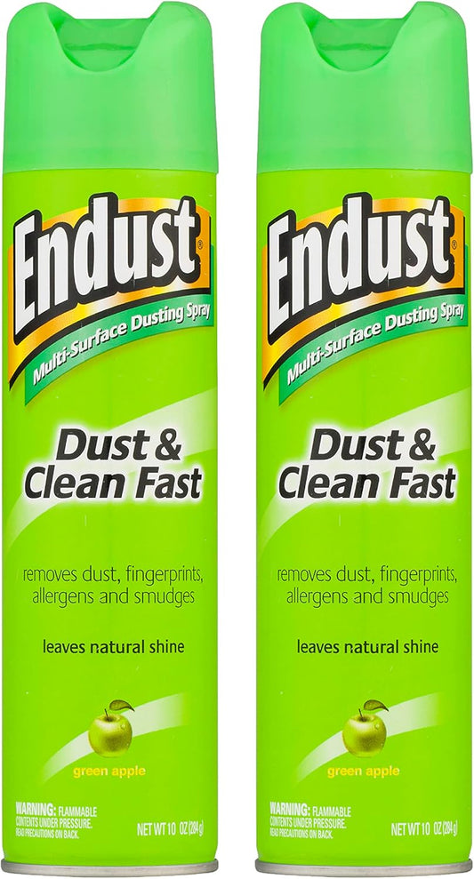 Endust-Multi-Surface-Dusting-and-Cleaning-Spray,-Green-Apple,-2-Count-3215