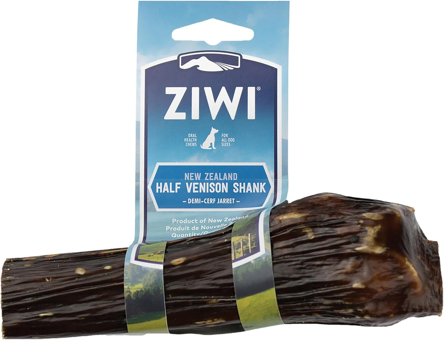 ZIWI-Venison-Deer-Half-Shank-–-2-in-1-Dog-Bone-Chew-Treat-in-1120