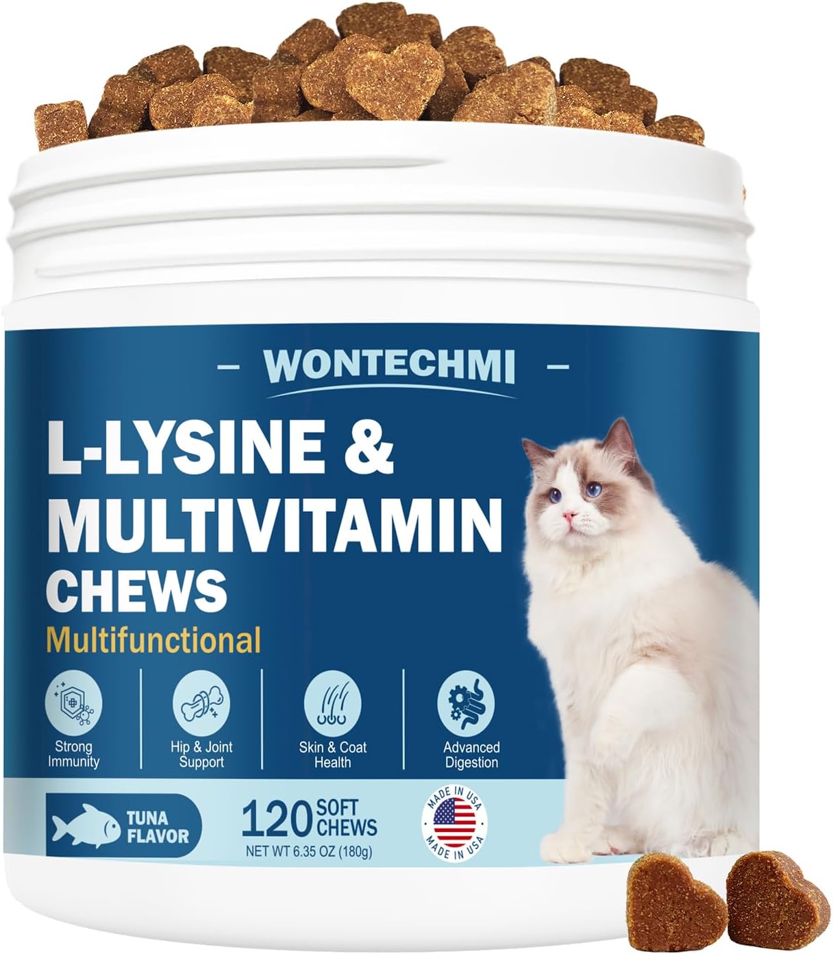 L-Lysine-Supplement-for-Cats,-Cat-Vitamins-for-Sneezing,-Runny-Nose,-Cold,-Immune-Support,-978