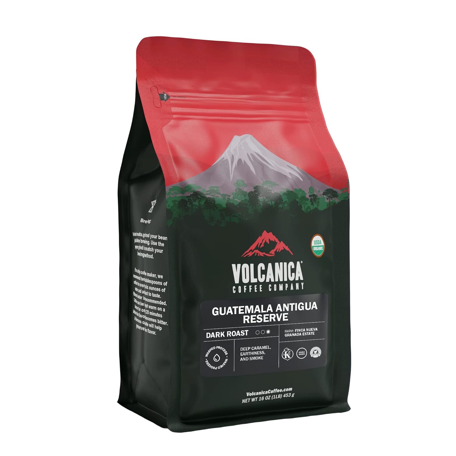 VOLCANICA-COFFEE-COMPANY-Guatemala-Antigua-Coffee,-Reserve,-Dark-Roast,-Whole-Bean,-Fresh-Roasted,-1999