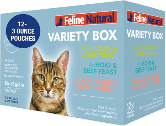 Feline-Natural-Wet-Cat-Food-Variety-Pack---Chicken,-Lamb,-Salmon-Beef-Grain-Free,-Pouches,1293