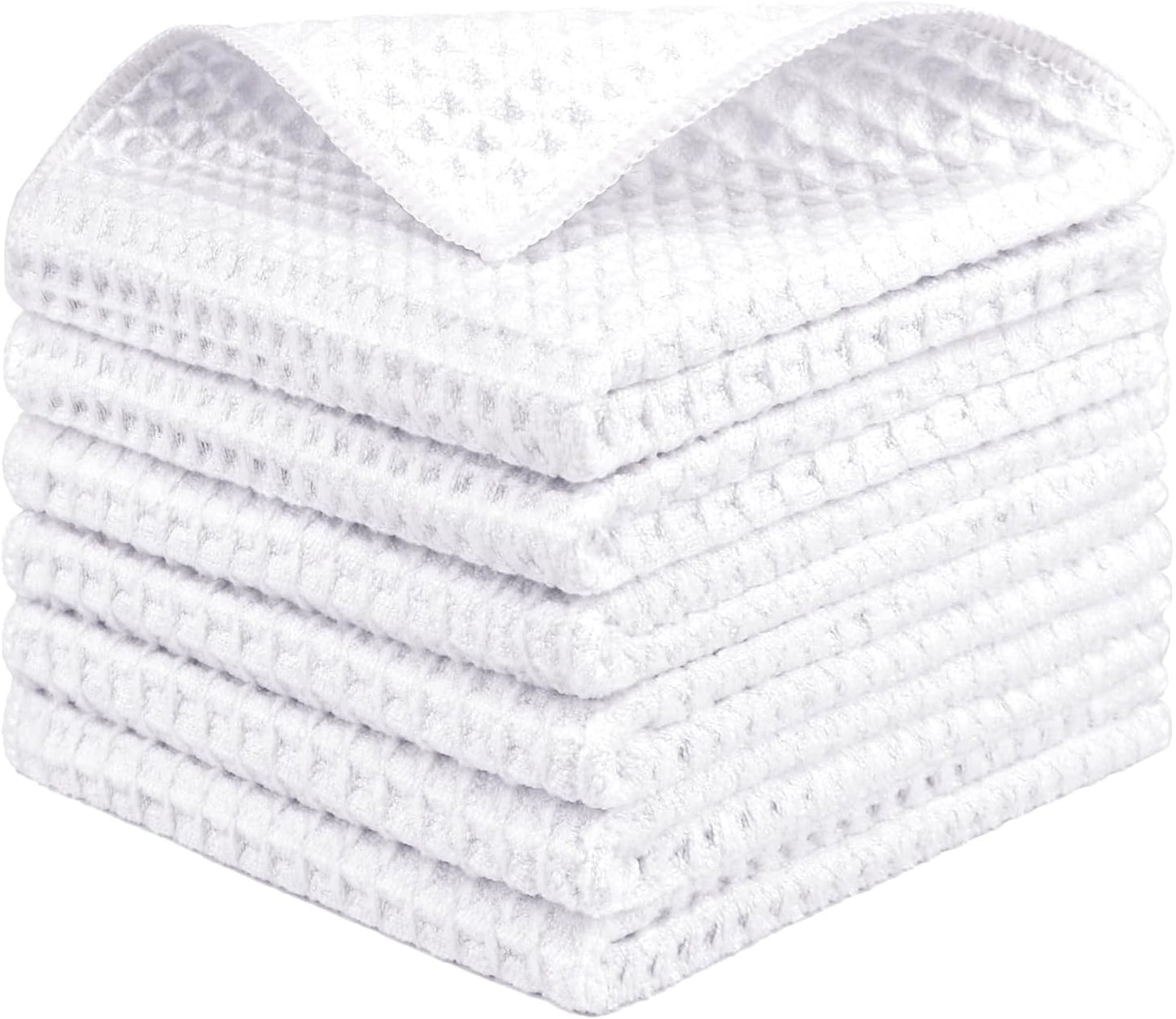 HOMEXCEL-Waffle-Weave-Microfiber-Cleaning-Cloths,-6-Pack-Highly-Absorbent-2628