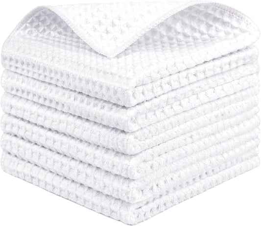 HOMEXCEL-Waffle-Weave-Microfiber-Cleaning-Cloths,-6-Pack-Highly-Absorbent-2628