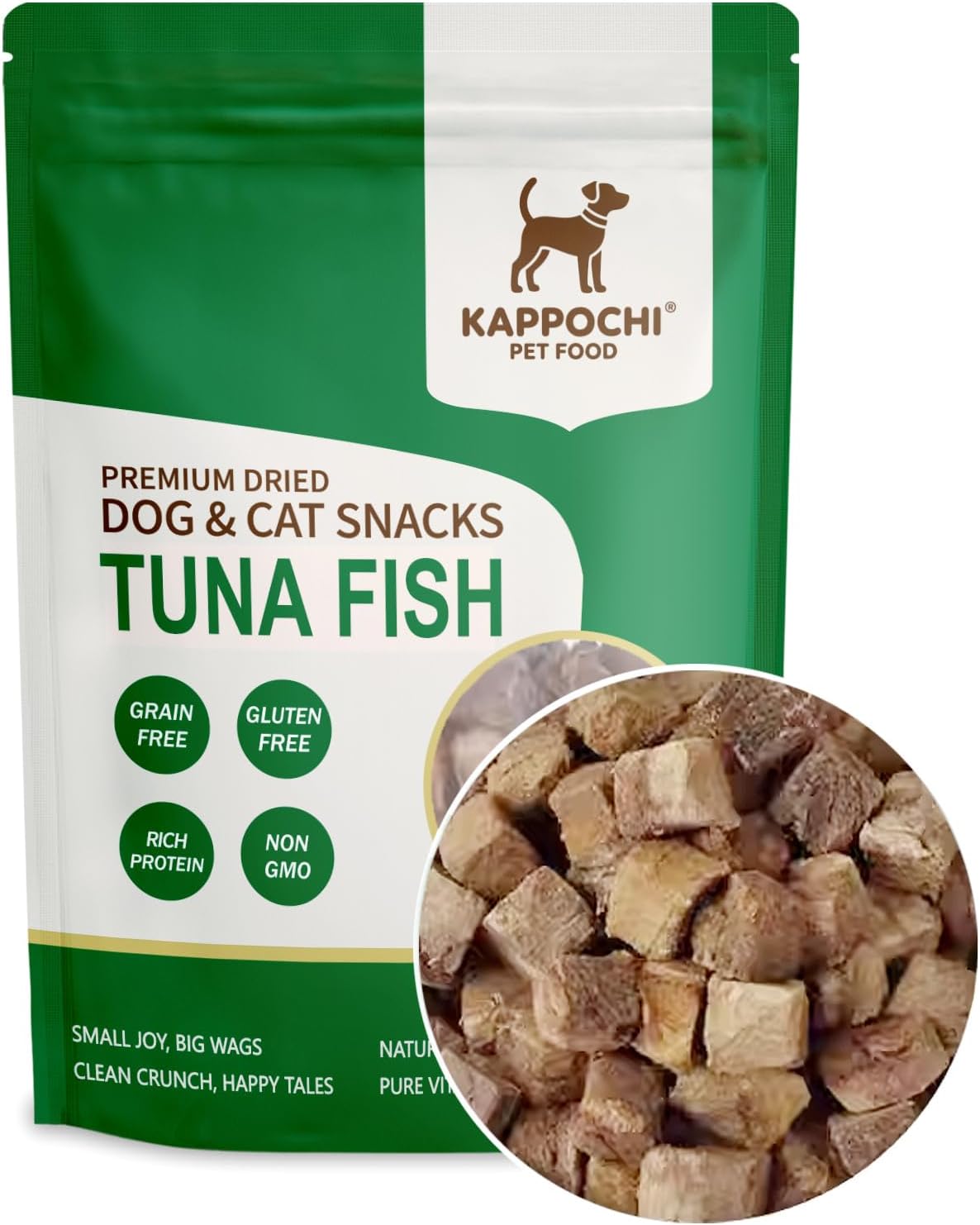 Freeze-Dried-Tuna-Fish-Cat-Dog-Treats,-1.76oz(50.0g),-1-Single-Ingredient-High-Protein-Training-Treats,-36