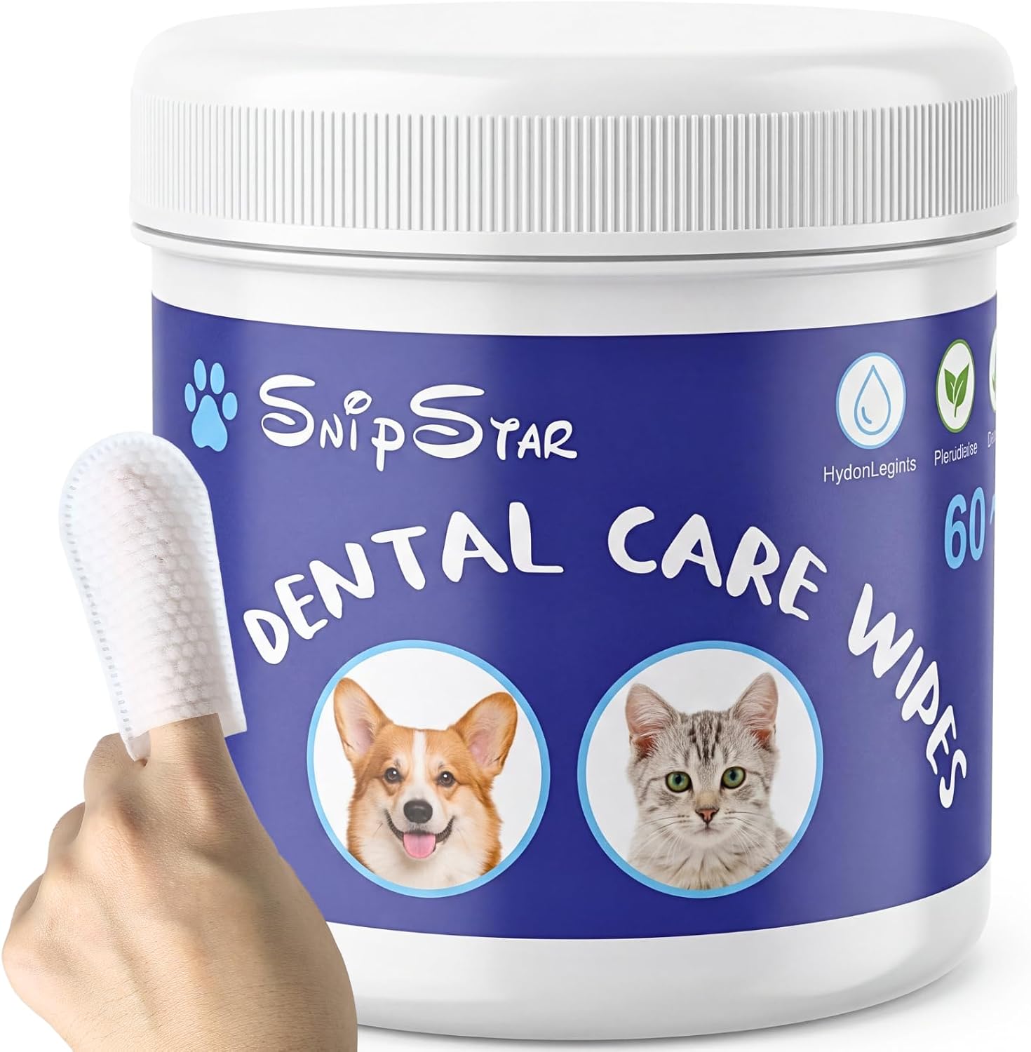60CT-Unscented-Dog-Dental-Wipes,-No-Rinse-for-Ear-Eye-Gum-Care-|-Disposable-981