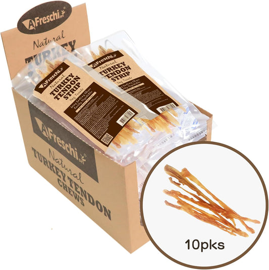 A-Freschi-srl-Turkey-Tendons-for-Dogs,-Long-Lasting,-Hypoallergenic-Rawhide-Alternative,-Grade,-2318