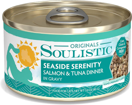 Soulistic-Originals-Wet-Cat-Food,-Seaside-Serenity-Salmon-and-Tuna-Dinner-in-Gravy,-533