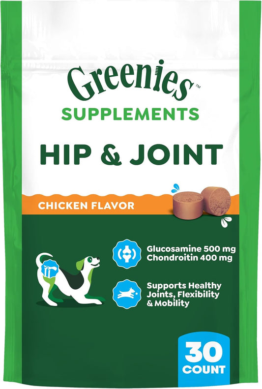 Greenies-Supplements-Hip-and-Joint-Supplements-for-Dogs,-Chicken-Flavor,-6.08-30-Count-217