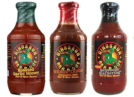 Dinosaur-BBQ-Sauce-Variety:-Wango-Tango,-Slathering-BBQ-&-Garlic-Honey-19-489