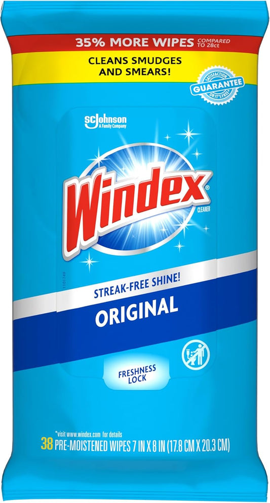 Windex-Wipes-Glass-Cleaning,-Pre-Moistened-Glass-and-Surface-Wipes-to-Clean-Home-Surfaces,-Household-Essentials,-2005