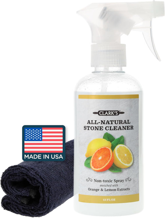 CLARK'S-Natural-Stone-Spray-Cleaner,-with-Microfiber-Cloth-for-Soapstone,-1640