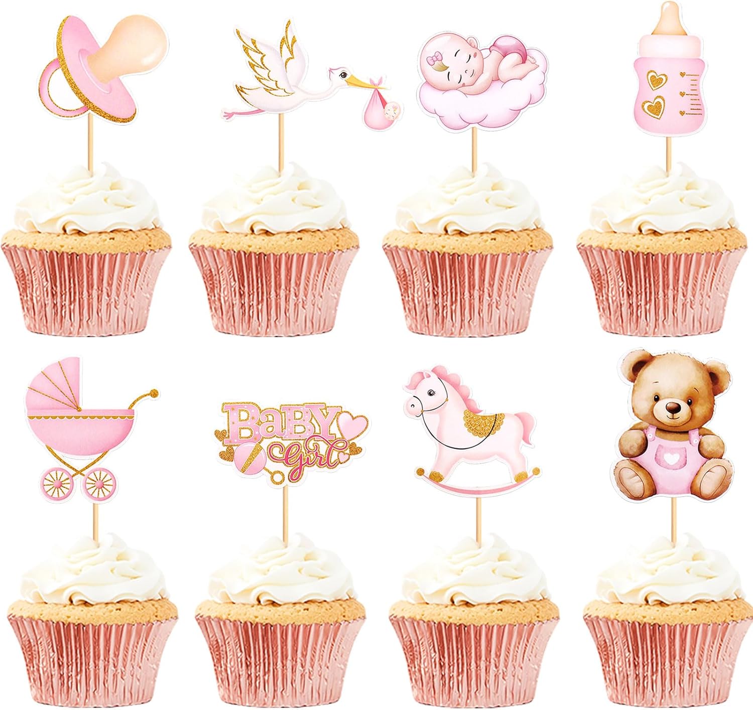 Keaziu-32-Pack-Baby-Girl-Cupcake-Toppers-1295