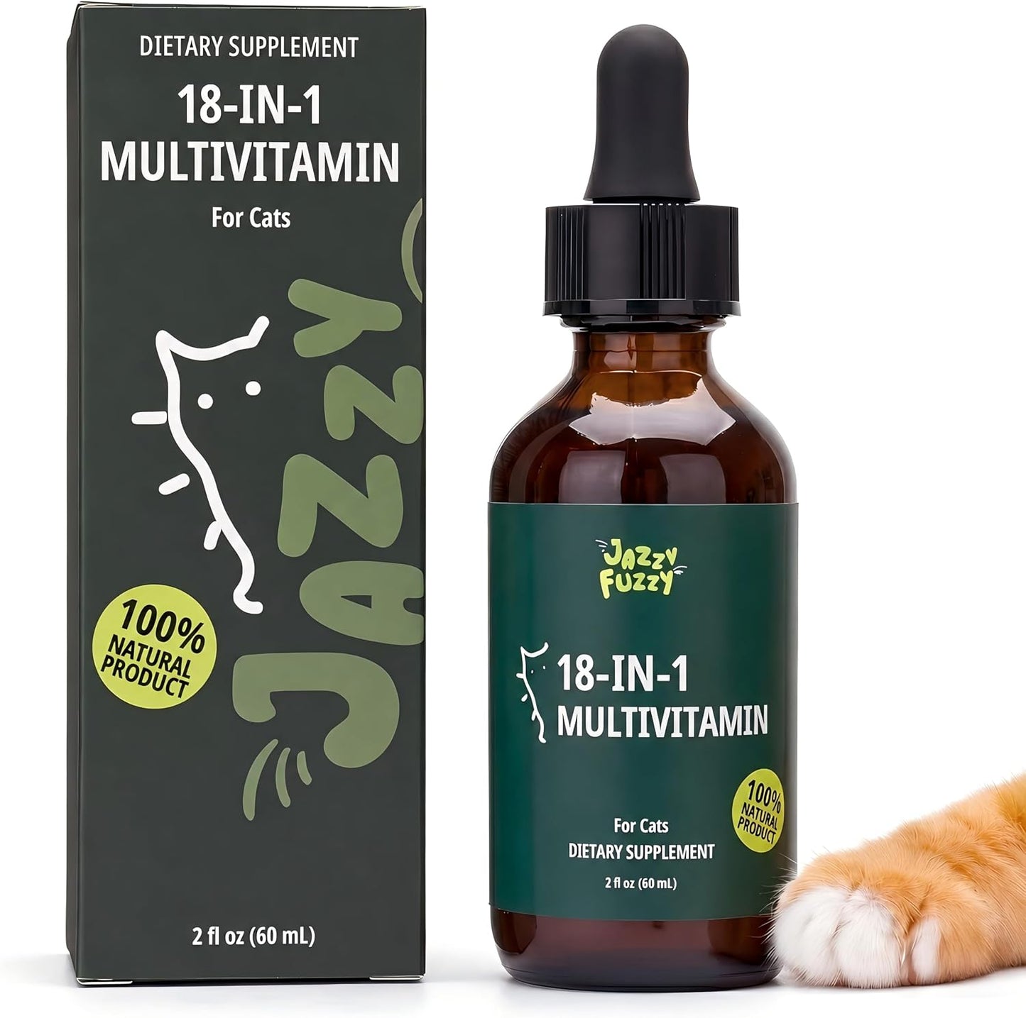 18-in-1-Liquid-Multivitamin,-Taurine-for-Cats,-Lysine-for-Cats,-2-fl-oz-|-1272