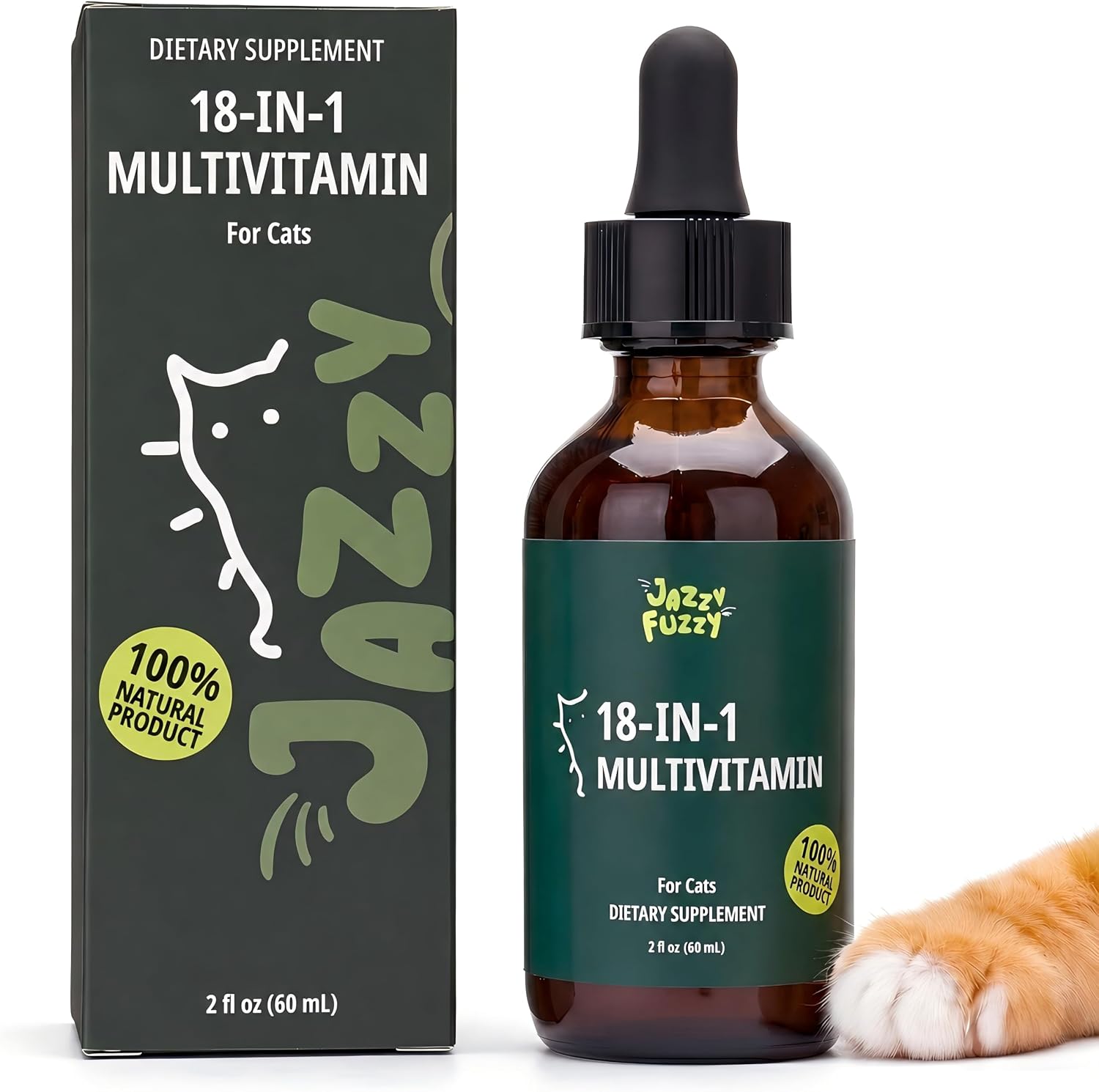 18-in-1-Liquid-Multivitamin,-Taurine-for-Cats,-Lysine-for-Cats,-2-fl-oz-|-1272