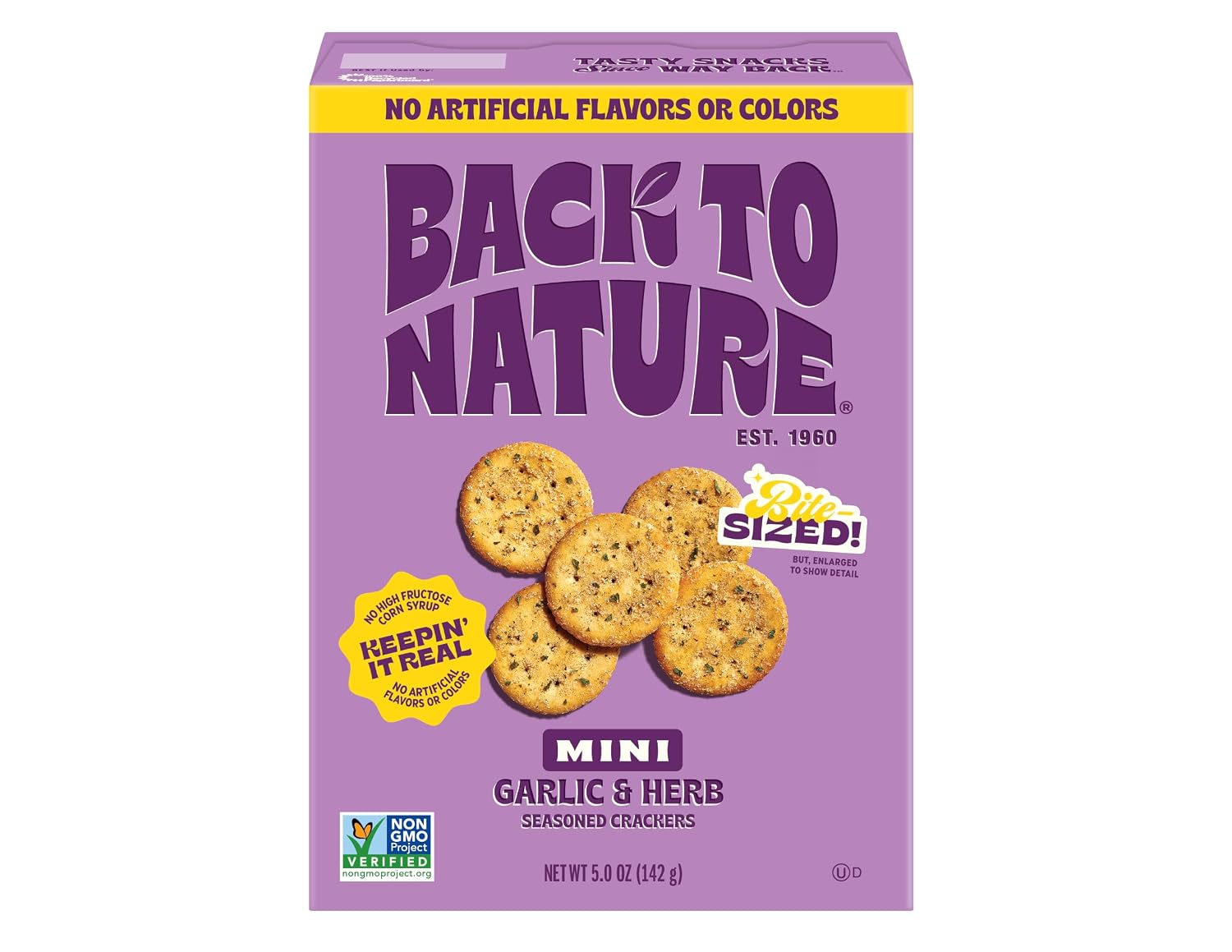 Back-to-Nature-Garlic-&-Herb-Seasoned-Mini-Crackers,-Plant-Based--Snack,-1pk-|-No-512