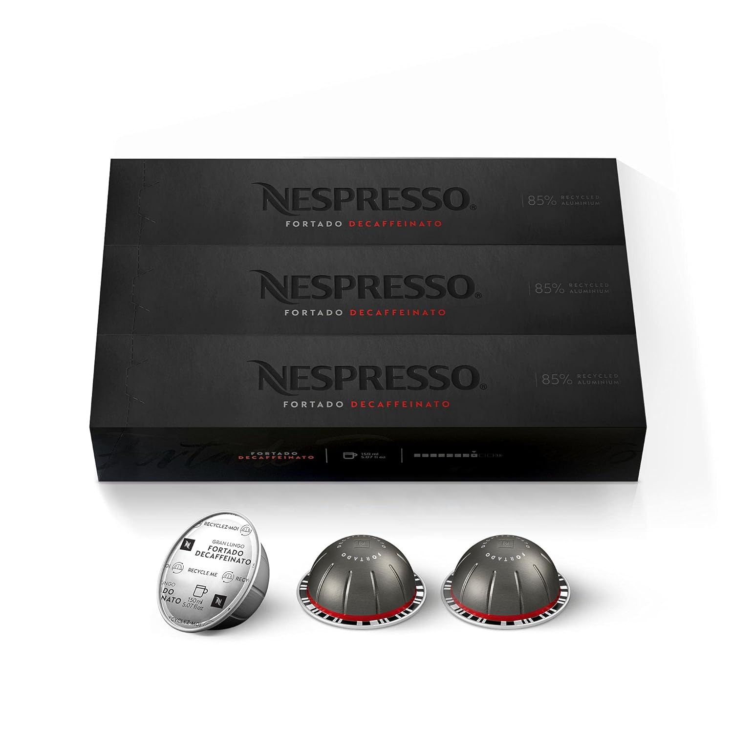 Nespresso-Capsules-Vertuo,-Fortado-Decaffeinato,-Gran-Lungo,-4073