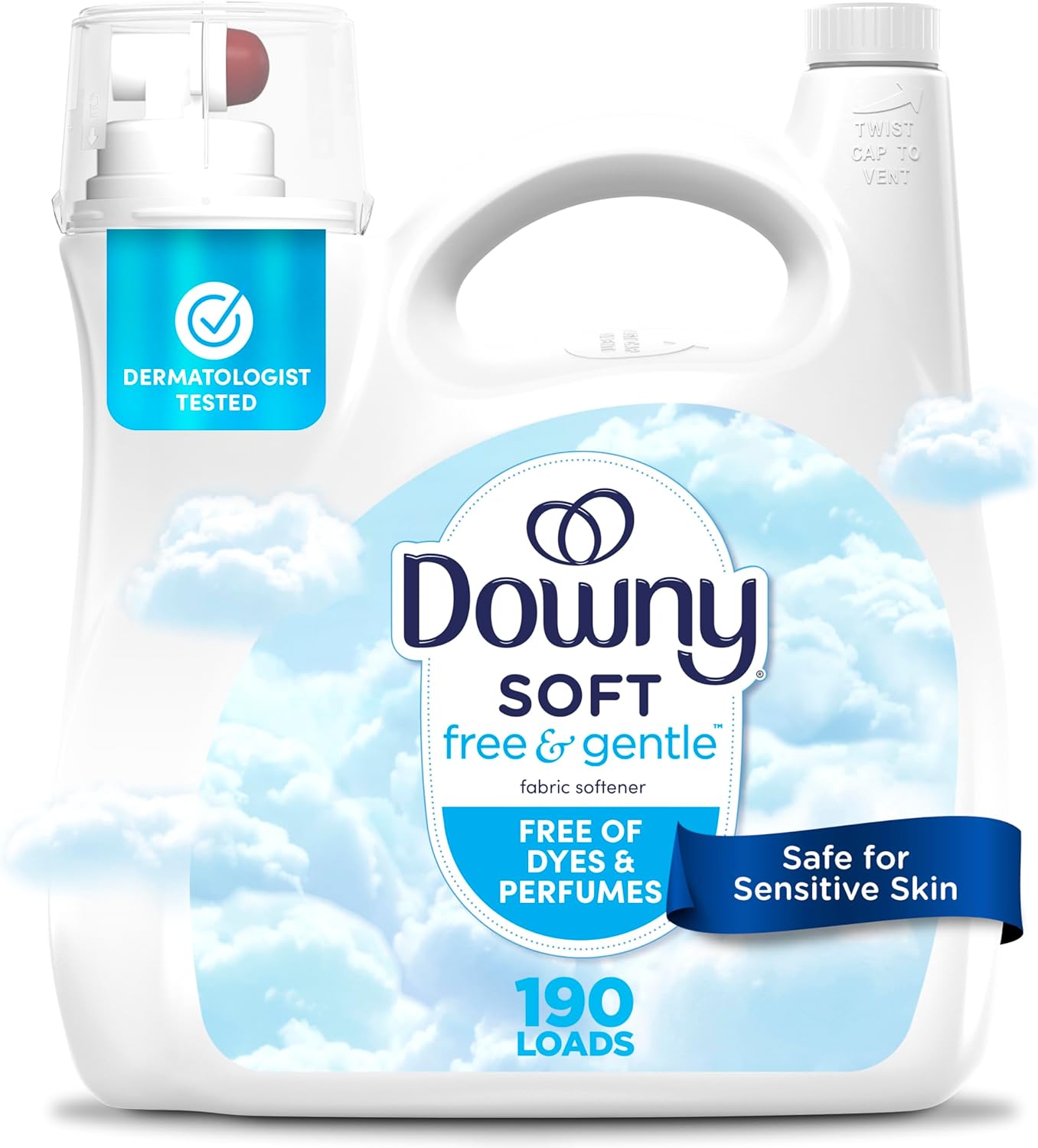 Downy-Free-&-Gentle-Liquid-Fabric-Softener,-140-fl-oz,-190-Loads,-1738