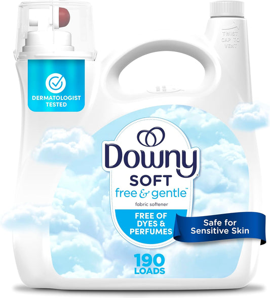 Downy-Free-&-Gentle-Liquid-Fabric-Softener,-140-fl-oz,-190-Loads,-1738