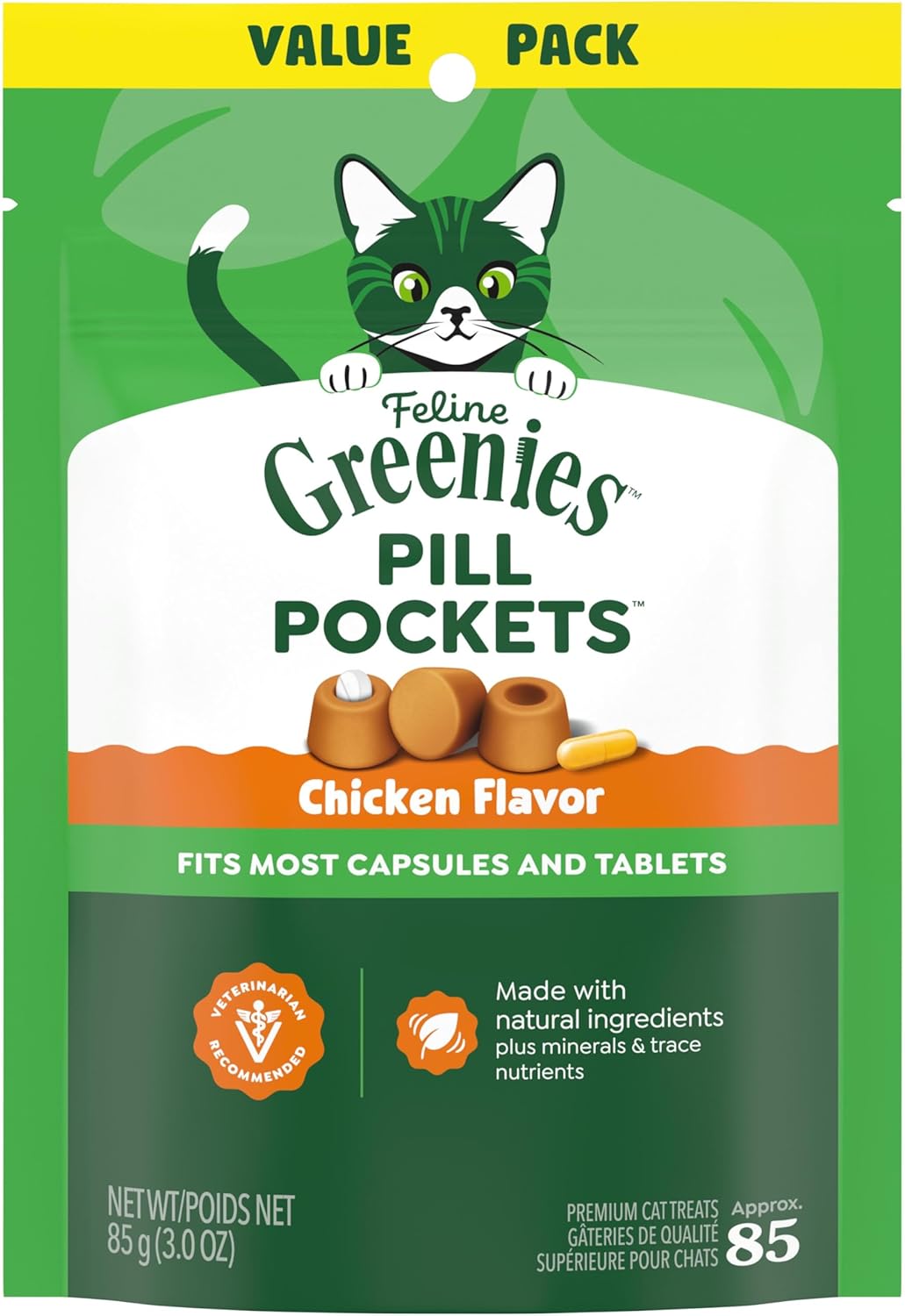 Greenies-Feline-Pill-Pockets-for-Cats-Natural-Soft-Cat-Treats,-Chicken-Flavor,-3-oz.-615