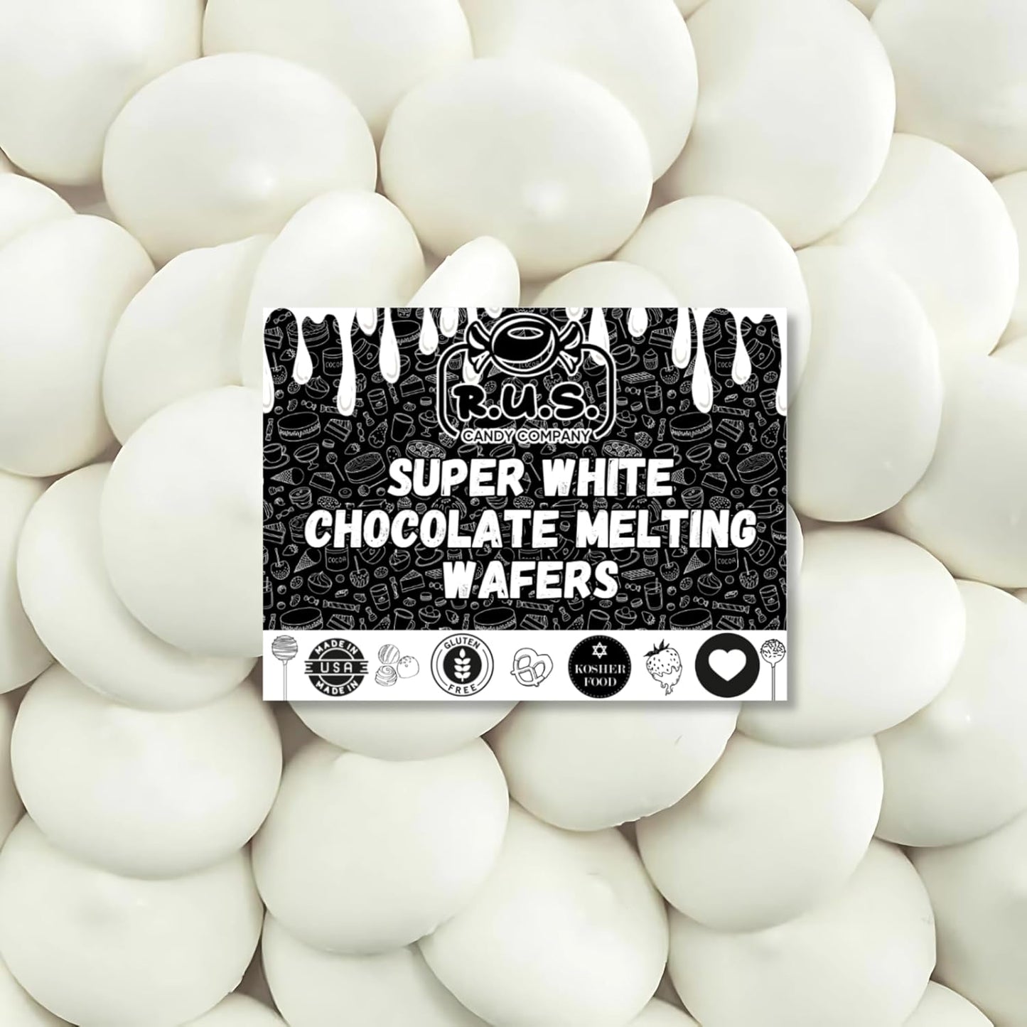 Super-White-Chocolate-Melting-Wafers-16oz-(1-lb)-by-RUS-Candy-Company-for-Coating,-1718