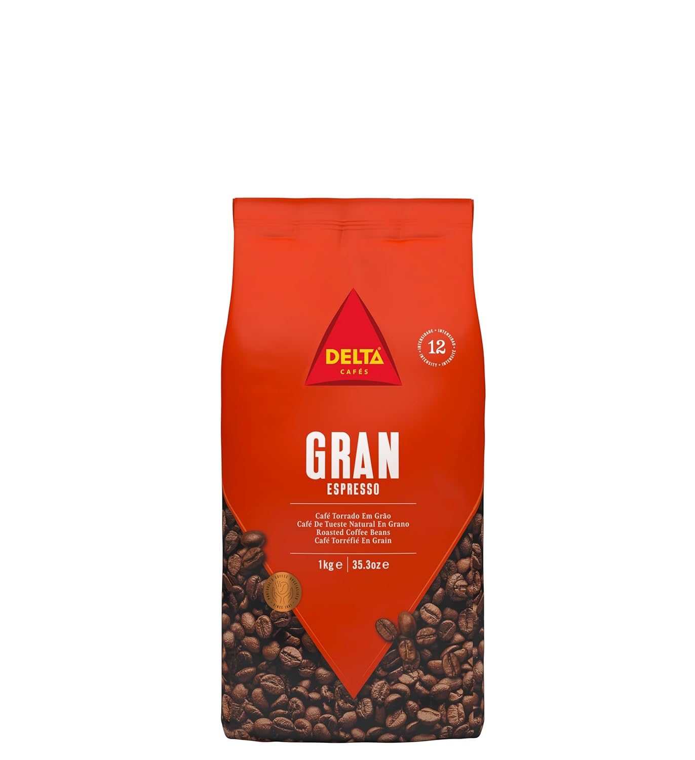 Delta-Cafes-Gran-Espresso-Whole-Bean-Coffee,-Portugal,-Naturally-Roasted,-Intense-with-Crema,-510