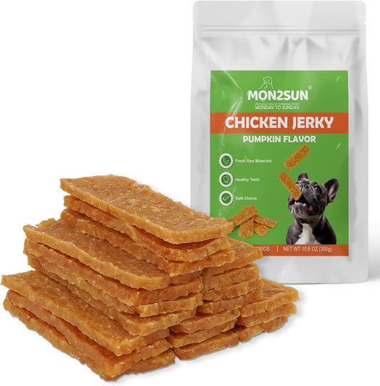 MON2SUN-Dog-Treats-Chicken-Jerky-Pumpkin-Flavor,-Rawhide-Free,-Gluten-Free,-Healthy-Jerky-for-285
