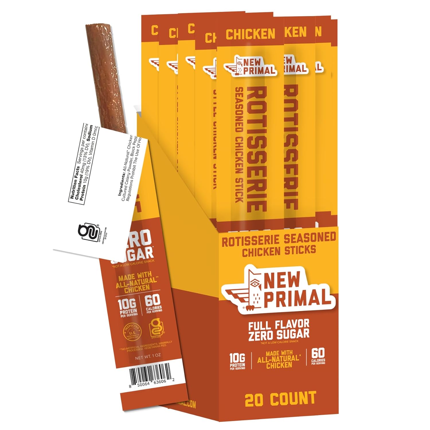 New-Primal-Rotisserie-Chicken-Sticks,-20-Count-|-Healthy-Snacks-for--Adults,-10g-Protein,-Sugar,-1941