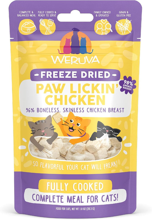 Weruva-Cat-Freeze-Dried,-Paw-Lickin'-Chicken-with-Chicken-Breast,-1oz------1242