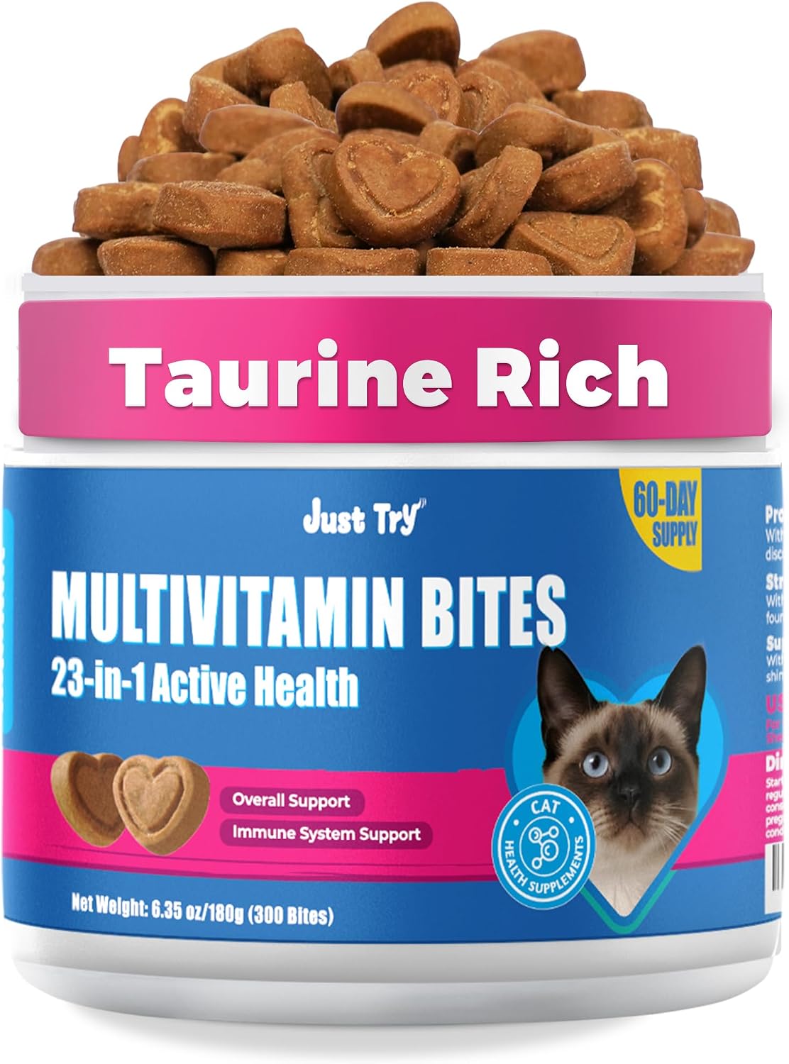 Just-Try-23-in-1-Taurine-for-Cats-Vitamins-Treats-with-L-Lysine-for-1636