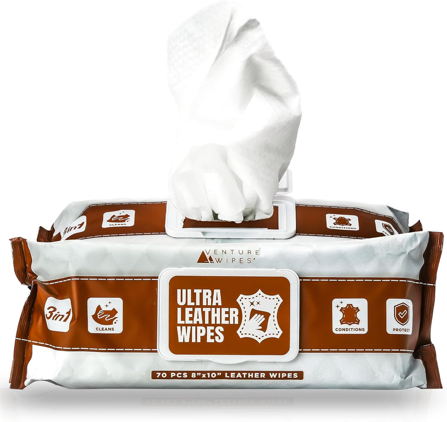 Venture-Wipes-|-Leather-Cleaner-Wipes,-70-Count-|-Clean,-3636