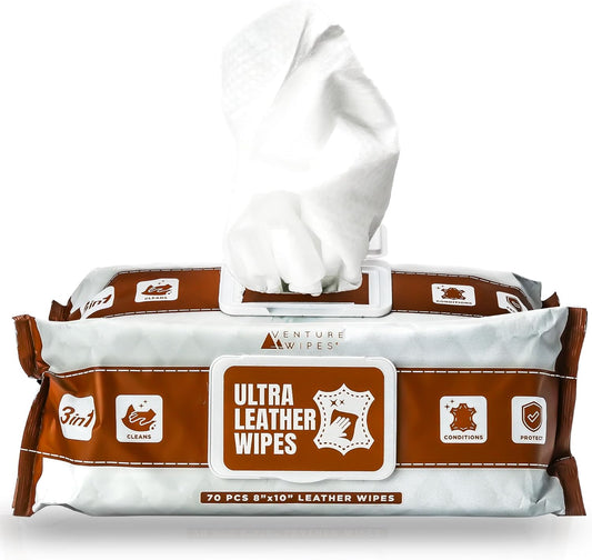 Venture-Wipes-|-Leather-Cleaner-Wipes,-70-Count-|-Clean,-3636