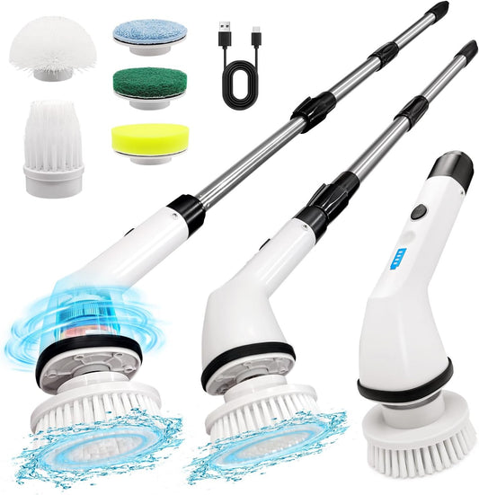 Electric-Spin-Scrubber,-Cordless-Rotary-Scrubber-with-6-Replaceable-Brush-1113