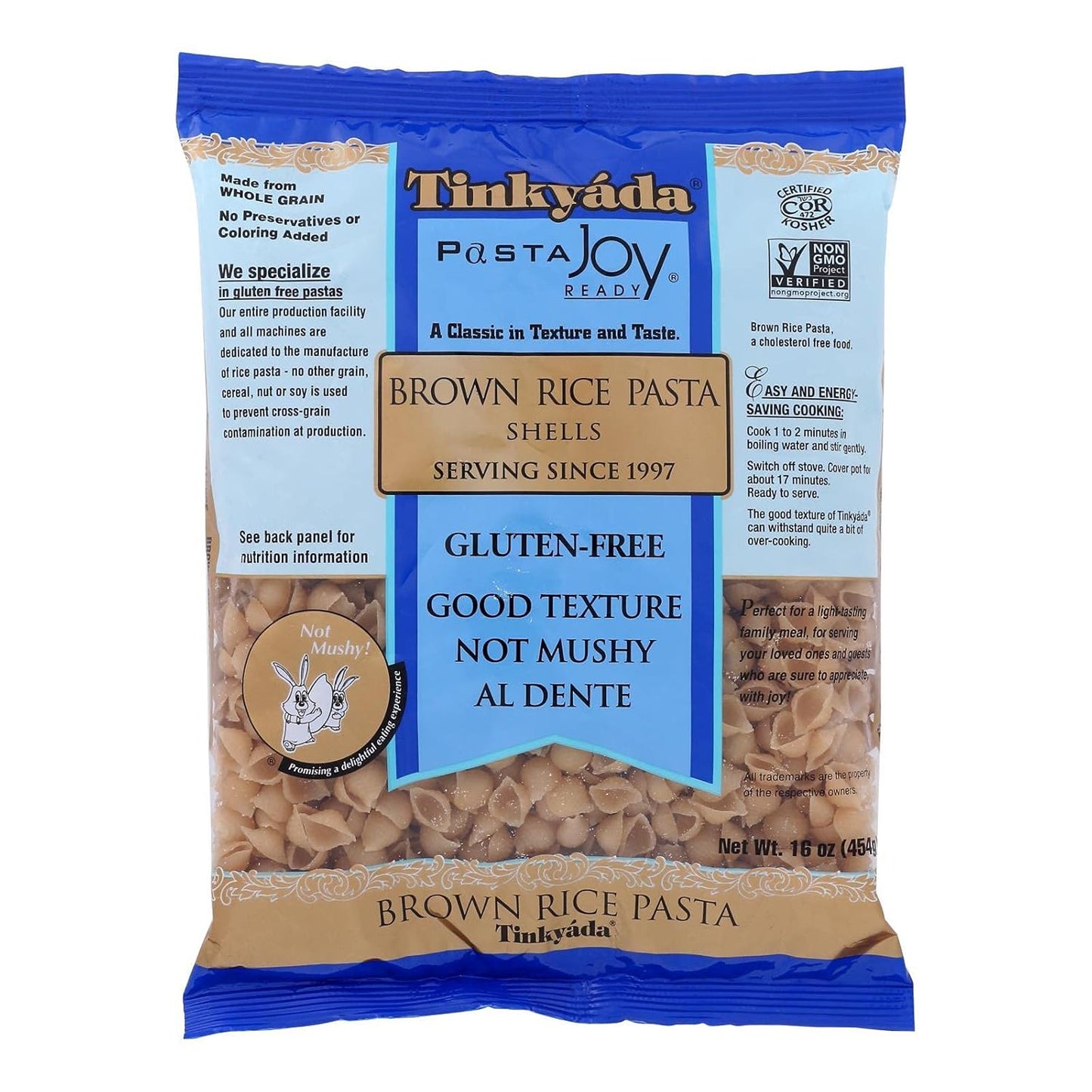 Tinkyada-Brown-Rice-Shells-Pasta,-16-Ounce---12-case12-89