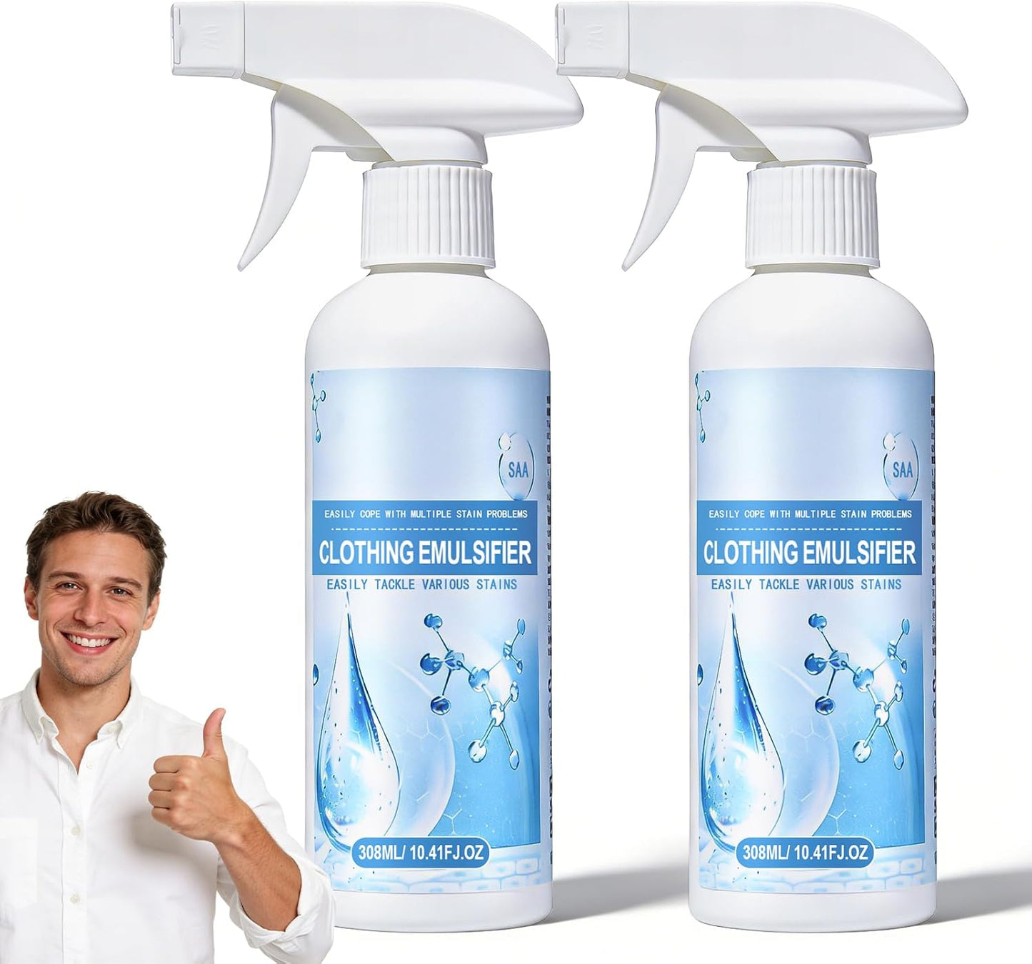 2pcs-Non-Ionic-Clothing-Emulsifier-Stain-Remover,Powerful-Laundry-Stain-Remover-Spray,Stain-Remover-732