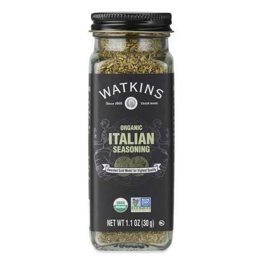 Watkins-Frasco-de-especias-orgánicas-gourmet,-condimento-italiano,-1.1-onzas---1773