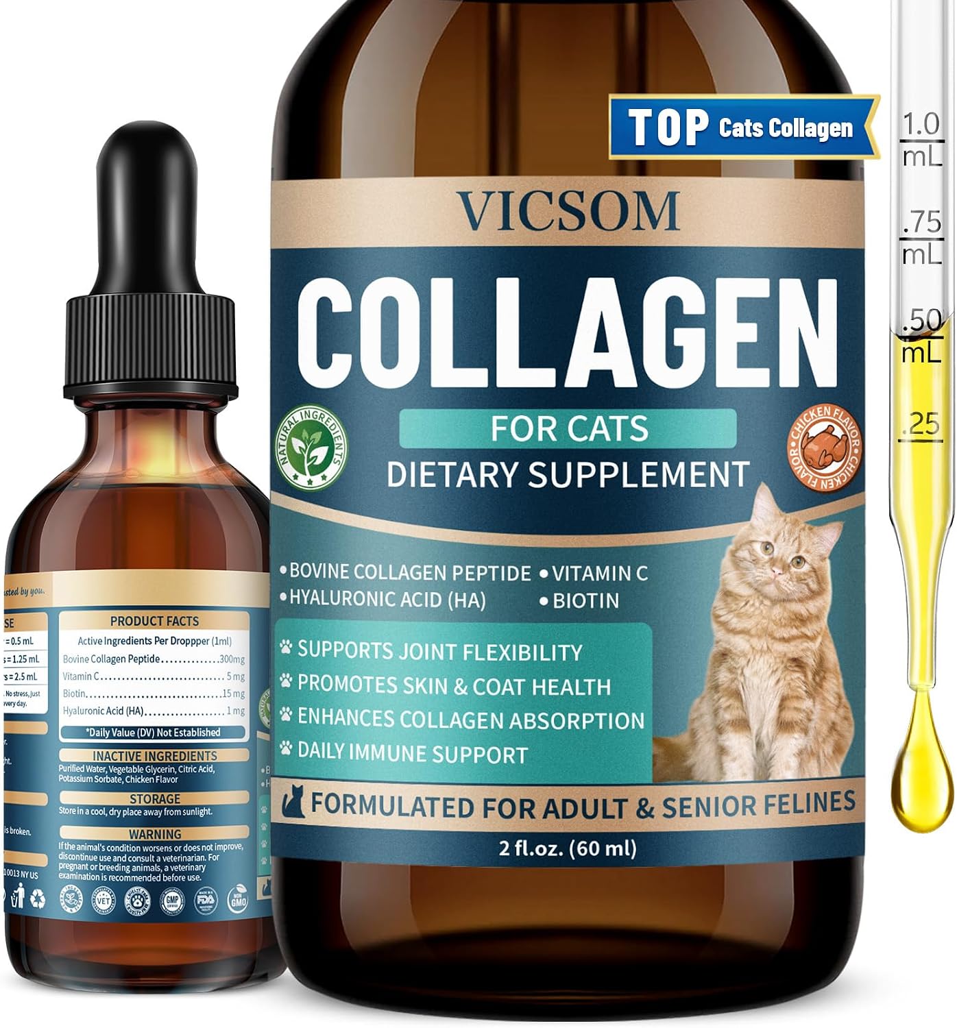 Liquid-Collagen-for-Cats,-Cat-Joint-Supplement-Drops,-Joint-&-Coat-|-With-1252
