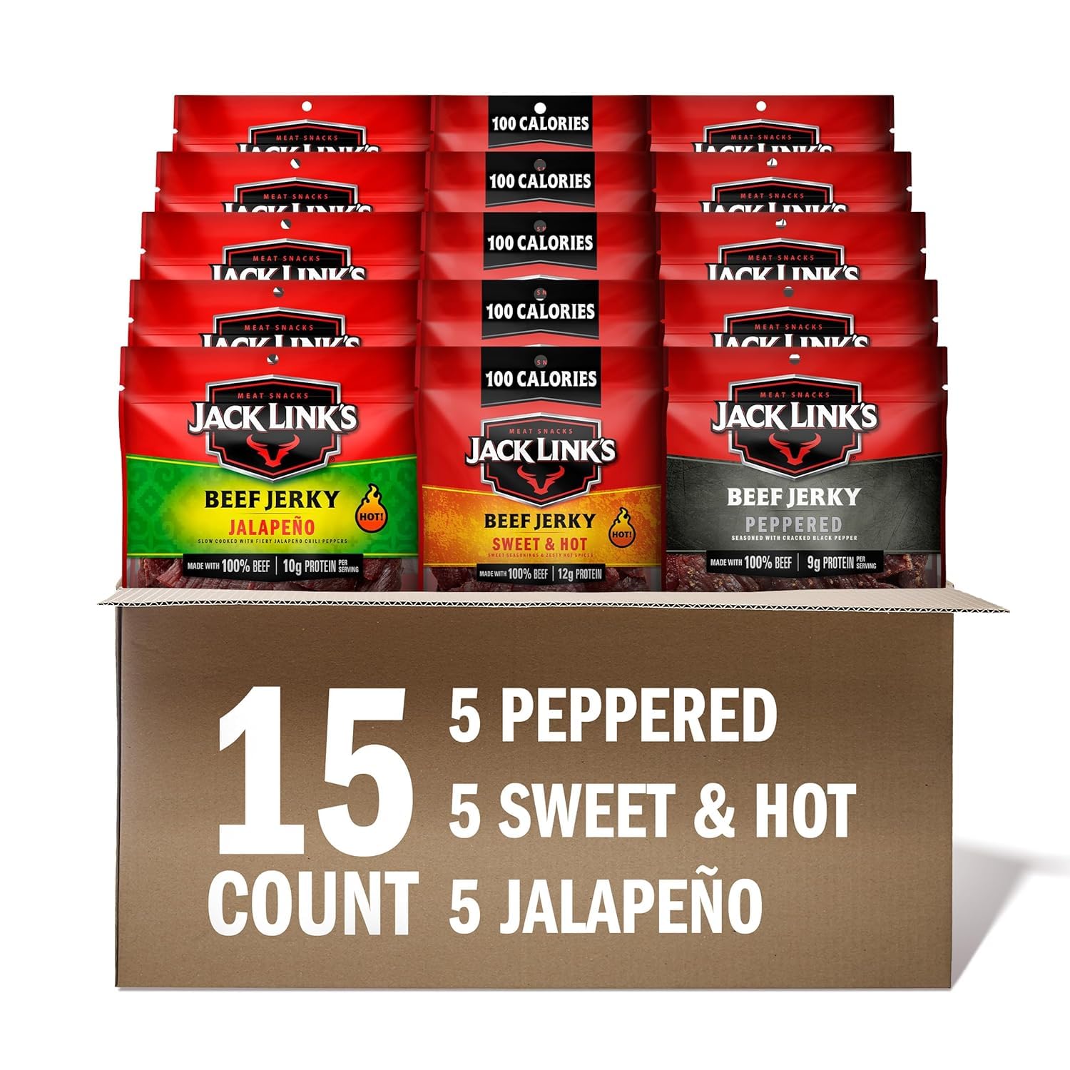 Jack-Link's-Bold-Beef-Jerky-Variety-Pack---Sweet-&-Hot,--Jalapeño-&-Peppered-(15-1837