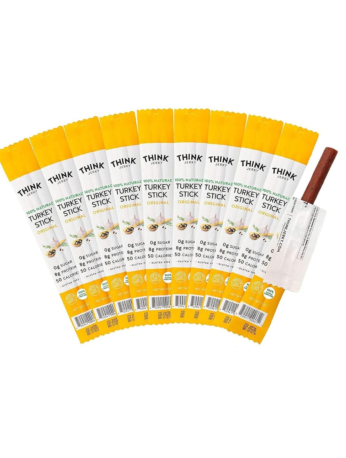 Think-Jerky,-All-Natural-Turkey-Sticks-(1.0-Ounce-Sticks,-2250