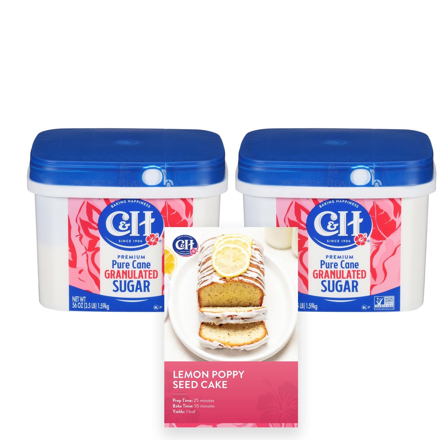 C&H®-Granulated-Sugar,-3.5-lb-Easy-Baking-Tub-(Pack-of-2)---Ideal-Family-Desserts,-1397