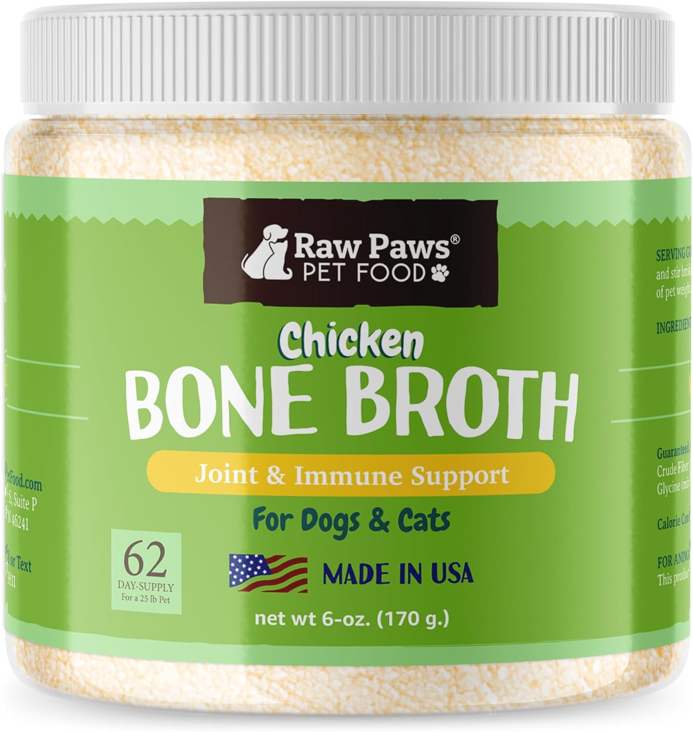 Raw-Paws-Chicken-Bone-Broth-for-Dogs-&-Cats,-6-oz---Made-in-1737